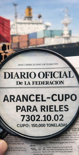 El DOF actualiza la importación de rieles: impacto en infraestructura y comercio exterior